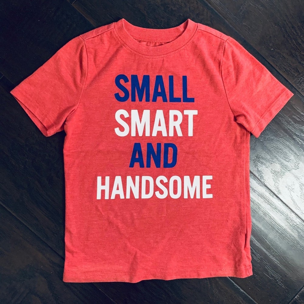Old Navy Toddler Boy's 'Small Smart and Handsome' Graphic T-Shirt | Size: 5T